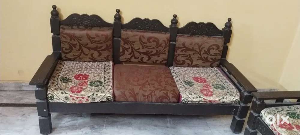 Five seater sofa and one big size show case