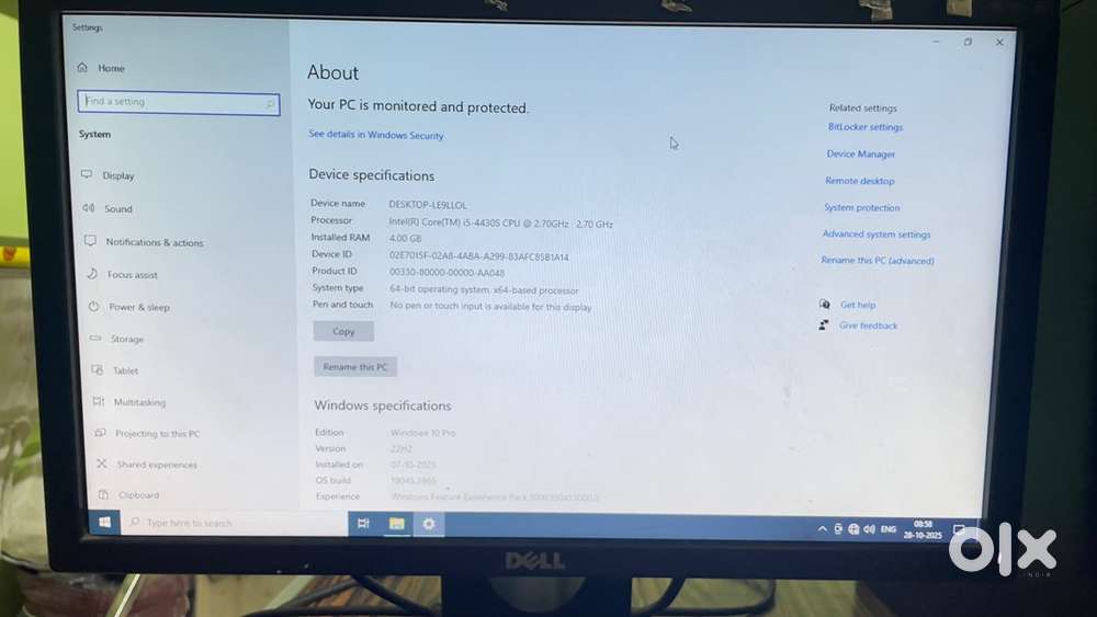 Dell i5 desktop