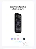 Iphone 16 plus 128 gb  brand new - black color