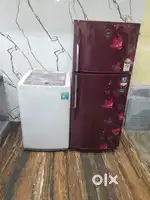 Godrej double door refrigerator and lg top load washing machine #$