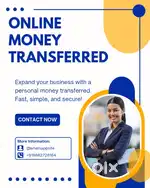 Only Online money transferred,