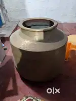 Old copper tea boiler and copper moda brass anda andrass chaati d vana