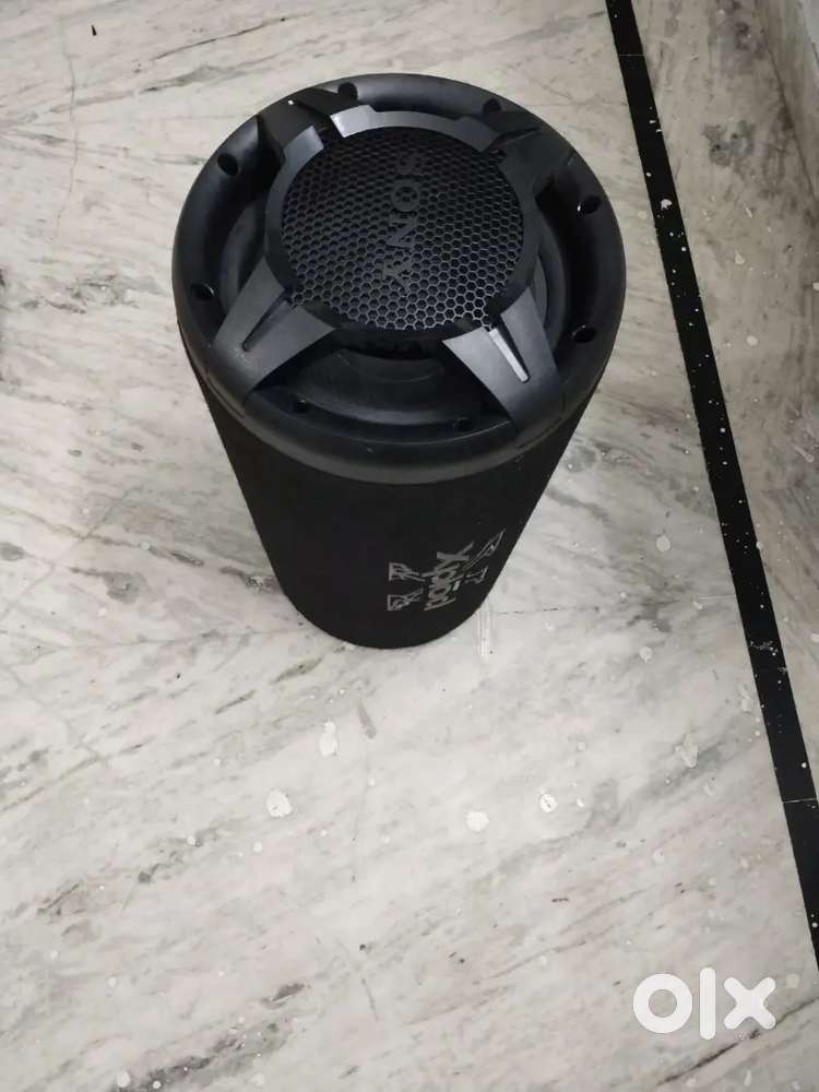 SONY car subwoofer and MYTVS amplifier.