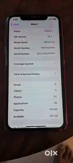Iphone xr 128 Inbuilt 78% battery