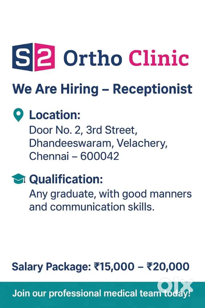 Clinic receptionist