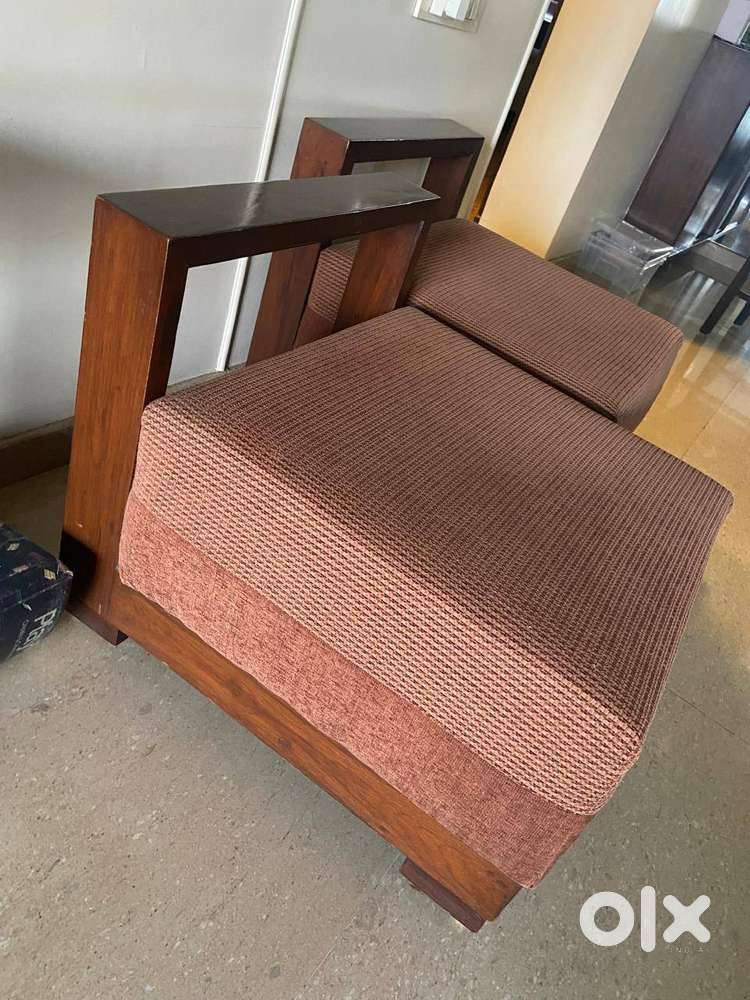 2 × Single seater sofa