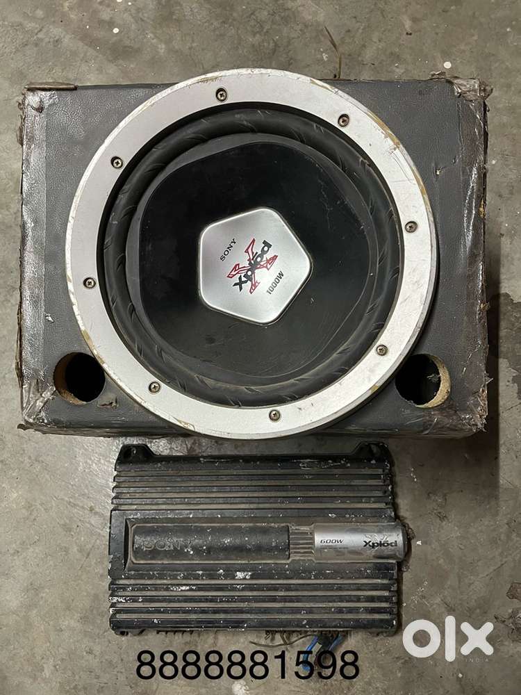 Car amplifier and woofer
