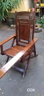 Antique rosewood easy chair in good condition.