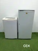 Best deal Godrej 190 white colour single door & Godrej 6 kg Machine