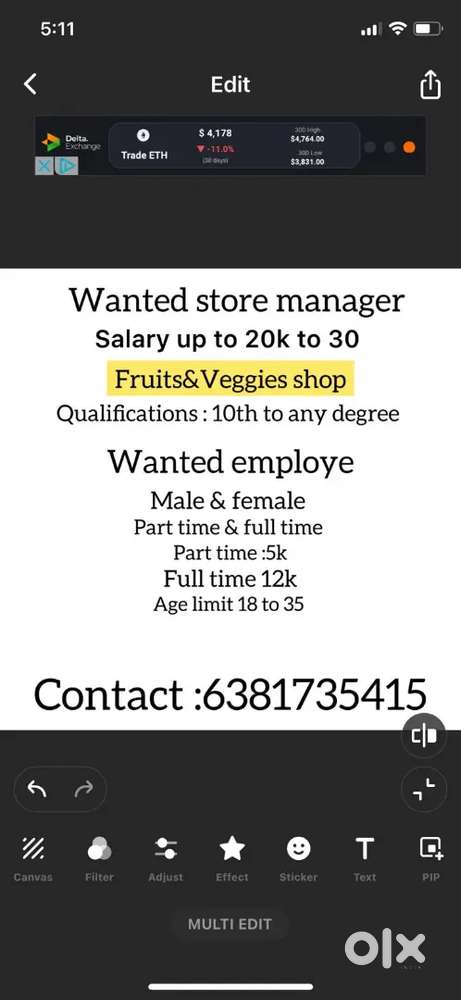 Store manager