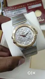 OMEGA CONSTELLATION CO AXIAL WATCH WITH BOX AND CARDS