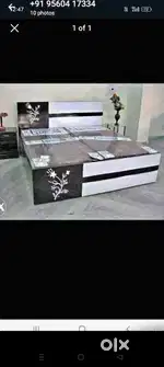 Brand New Fresh Designer Double Bed With Storage Box
