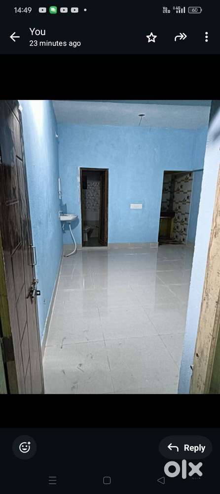 Single room with kitchen and bathroom attached