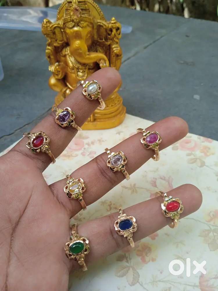 Rasi stone Women ring in impon