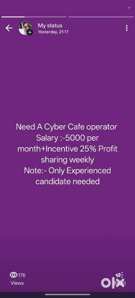 Cyber cafe work online form work