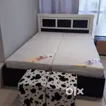 Double bed with mattress