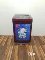 Lg 6.5kg maroon colour top load washing machine with warranty sj;29jsn