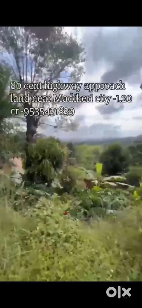 Highway touch property for sale near madikeri Coorg
