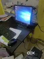 Ekdam New condition computer pura set mai keyboard cpu mouse sahit
