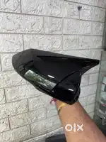 All cars side mirror batman cover abs plastic piano black