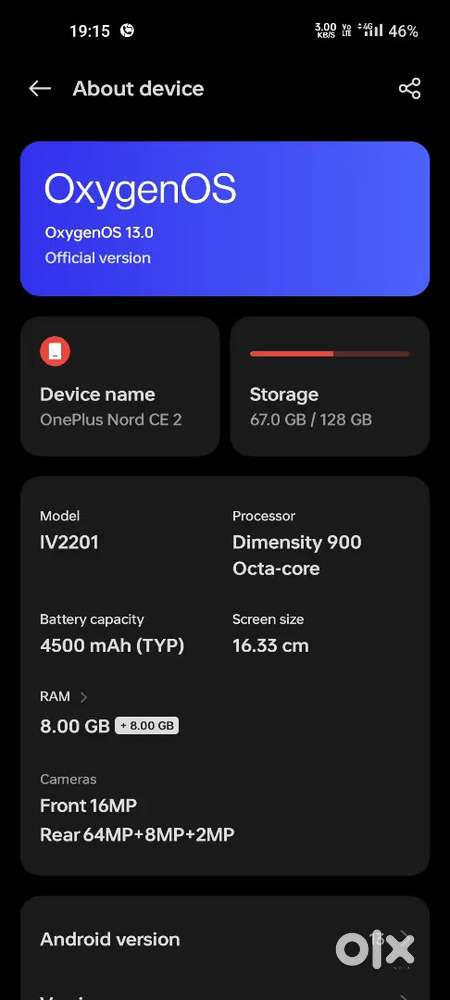 ONE PLUS NORD CE 2 5G