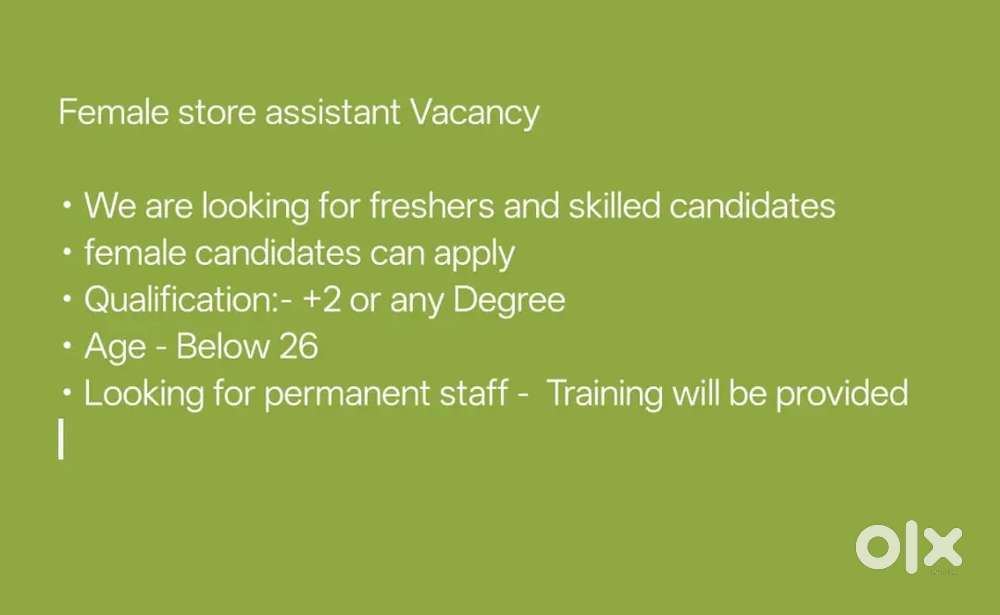 Female vacancy