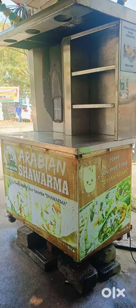 Shawarma machine with deep friyer