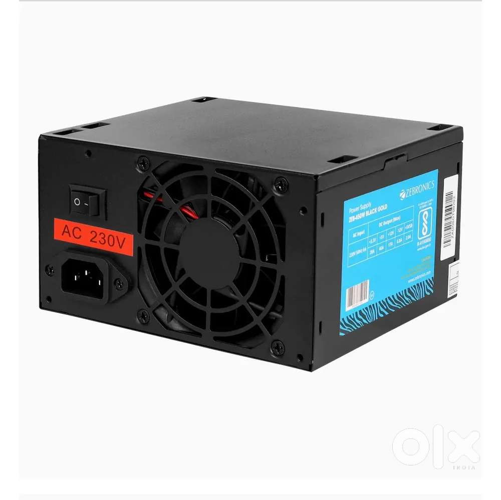 Zebronics 450W Black Gold Power Supply
