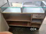 Glass top counter