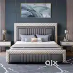 Today big sale buy new double bed withbox 6990/- EMI available
