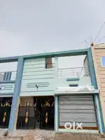 Big  shop + 1bhk dubal side Road House