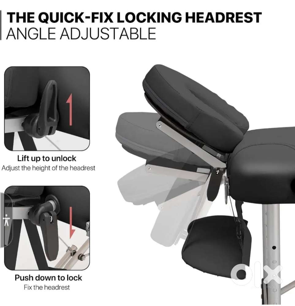 Facial bed for salon use