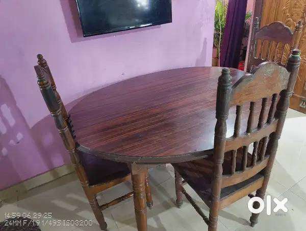 PIASALA WOOD FOUR SEAT DINING TABLE