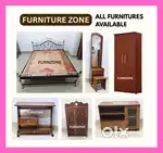 Furniture Zone, Steel cot bed mattress Sales wardrobe available