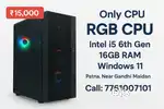 RGB Gaming CPU Only Intel i5 6th Gen 16GB RAM 512GB SSD Windows 11