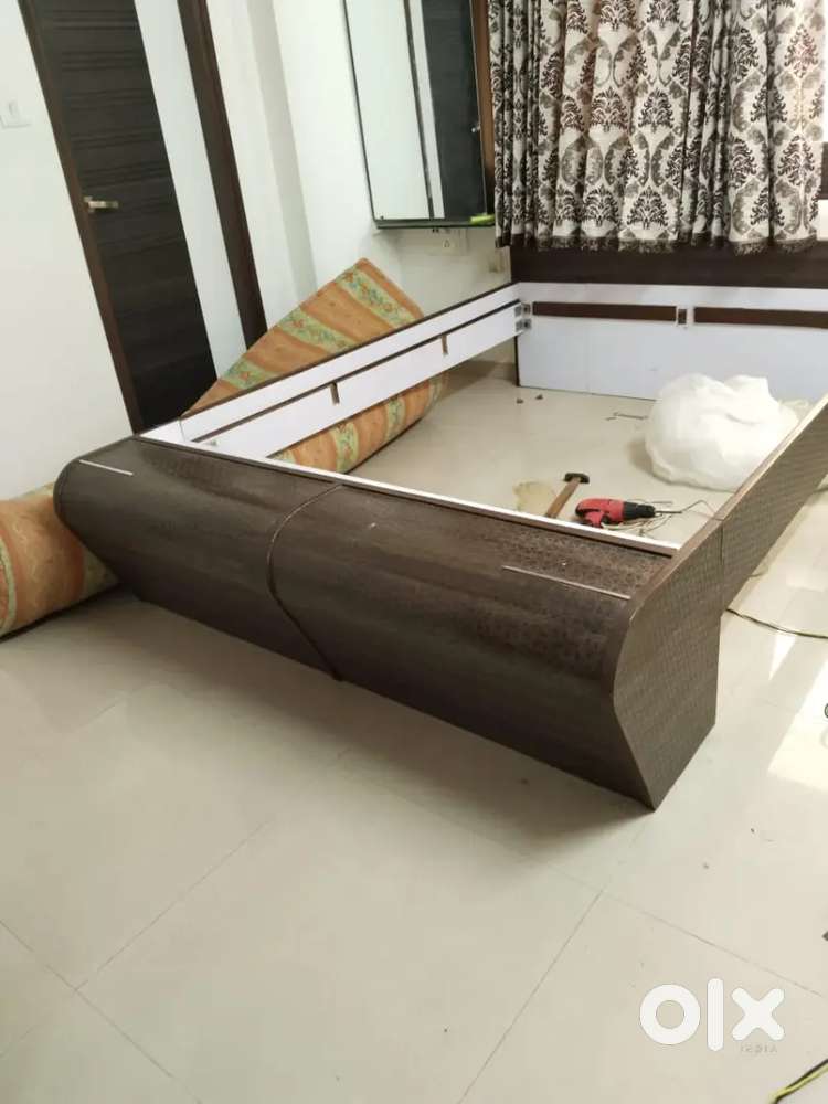 Carpenter made double bed