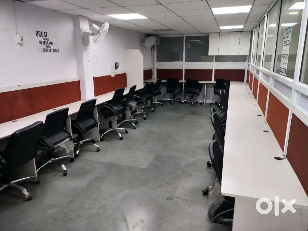 2 Director Cabin 16 workstation fully furnished office space for rent