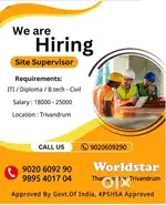 Wanted Site Supervisors in Trivandrum ( Job vacancies )