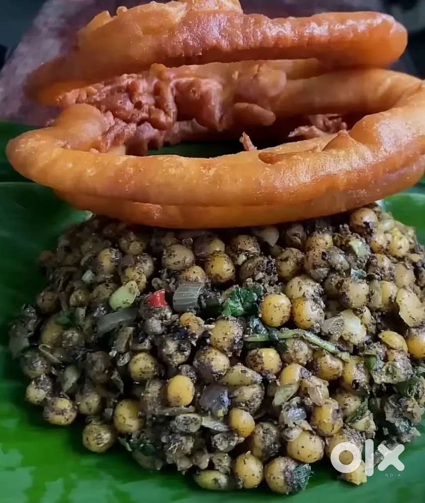 NEPALI KITCHEN - Sel Roti with Matar chatni .