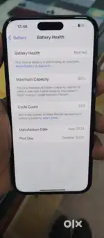 15 plus 128gb battery 95 black colour
