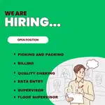 WE ARE HIRING SUPERVISOR EXECUTIVE FOR WAREHOUSE