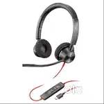 Poly (Plantronics) Blackwire 3320 Stereo Headset, On-Ear w/Noise-cance