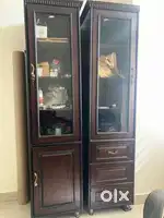 Book shelf display unit with doirs