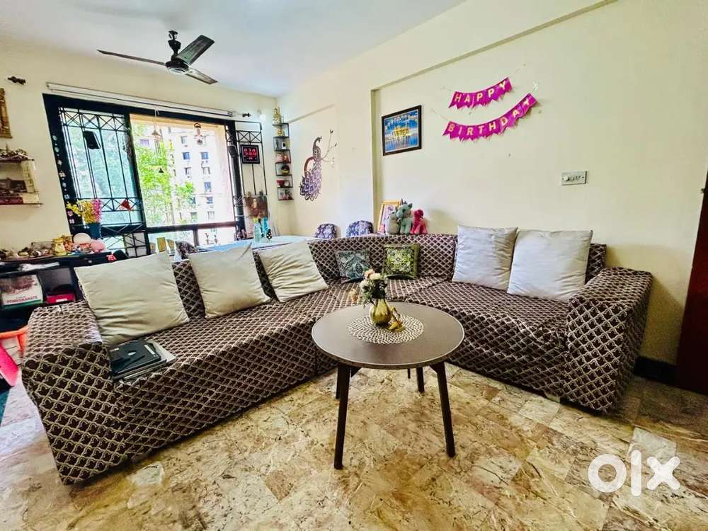 L shaped premium 7 seater sofa with dining table and centre table