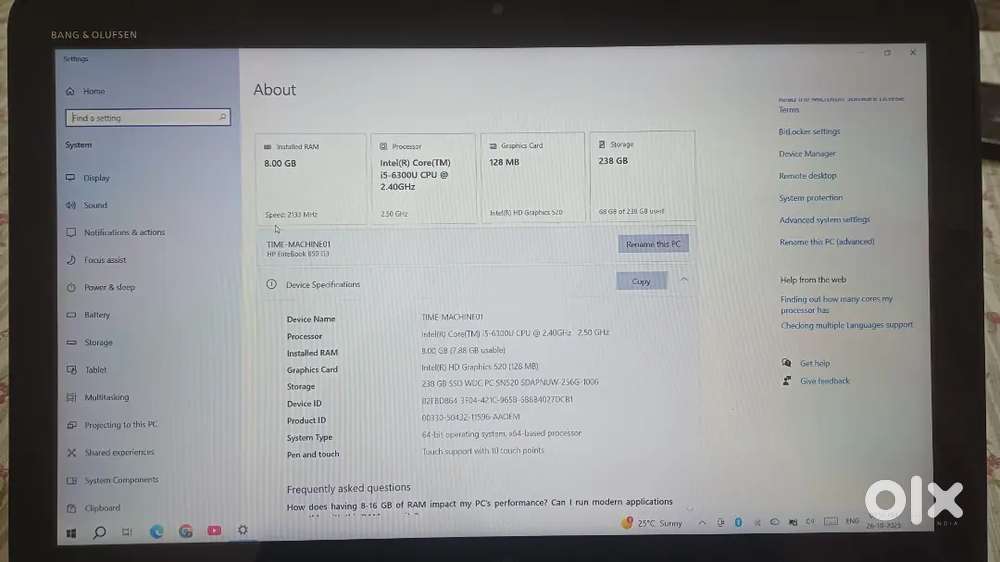Selling my HP elitebook G5