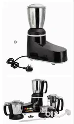 Panasonic MX-AC400 550-Watt Super Mixer Grinder with 4 Jars (Black)