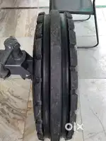 Tractor tyre with rim, 85% percent, mrf 750/16