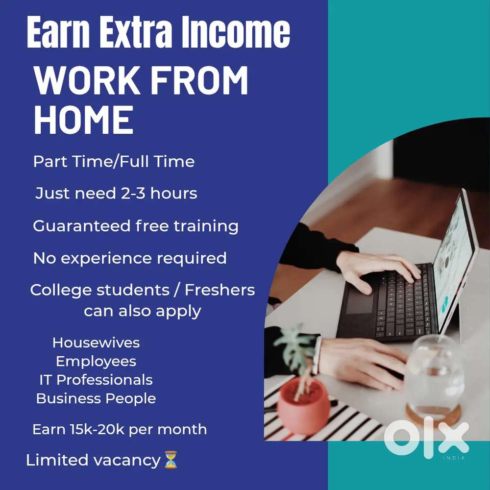 Work from home, part time/ full time work