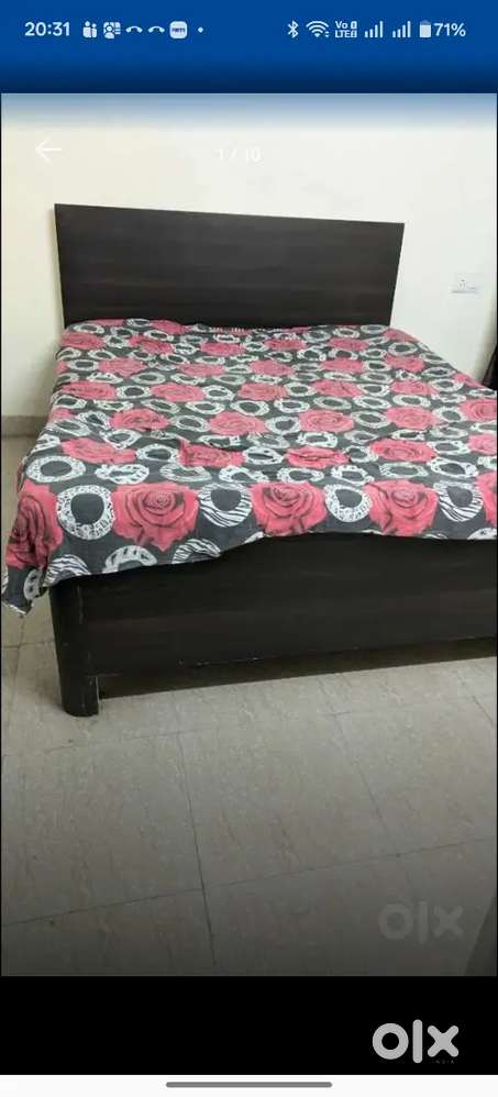 Wooden Cot/Bed Queens Size 1 year old for sale in excellent condition