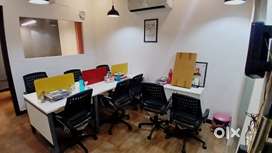 1Cabin+7Workstations. Fully Furnished Office Space For Rent In Noida.